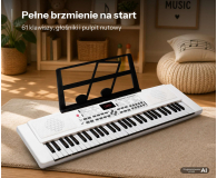 MusicMate Keyboard Music Mate MM-01 White - 1588179 - zdjęcie 11